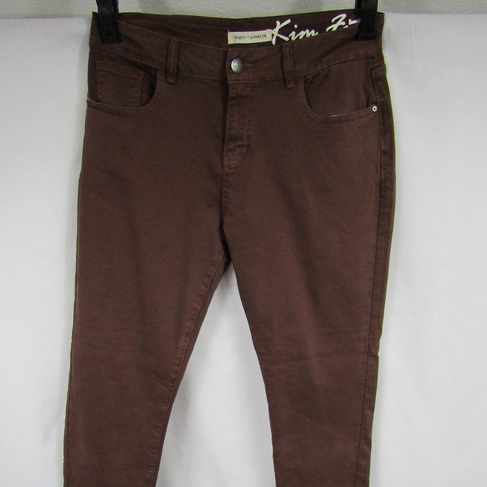 Women's | Angel + Premium | Kim Fit |  Straight Leg | Brown Jeans - Picture 3 of 5